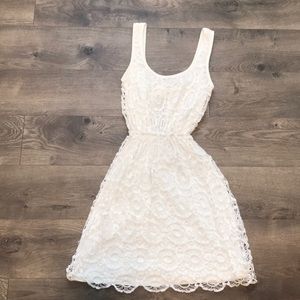 White lace dress